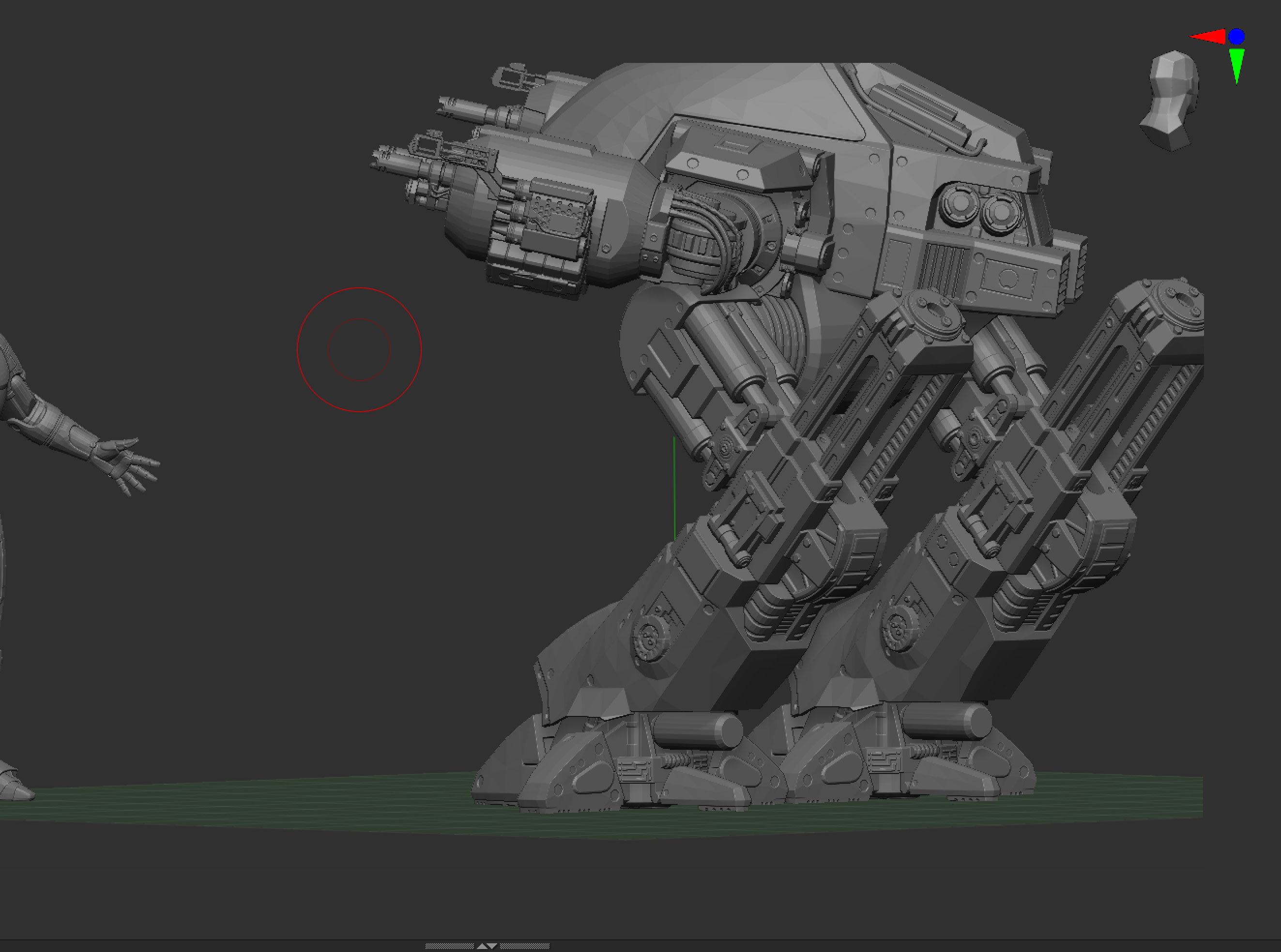 Robocop and ED-209 STL 3D print model_4
