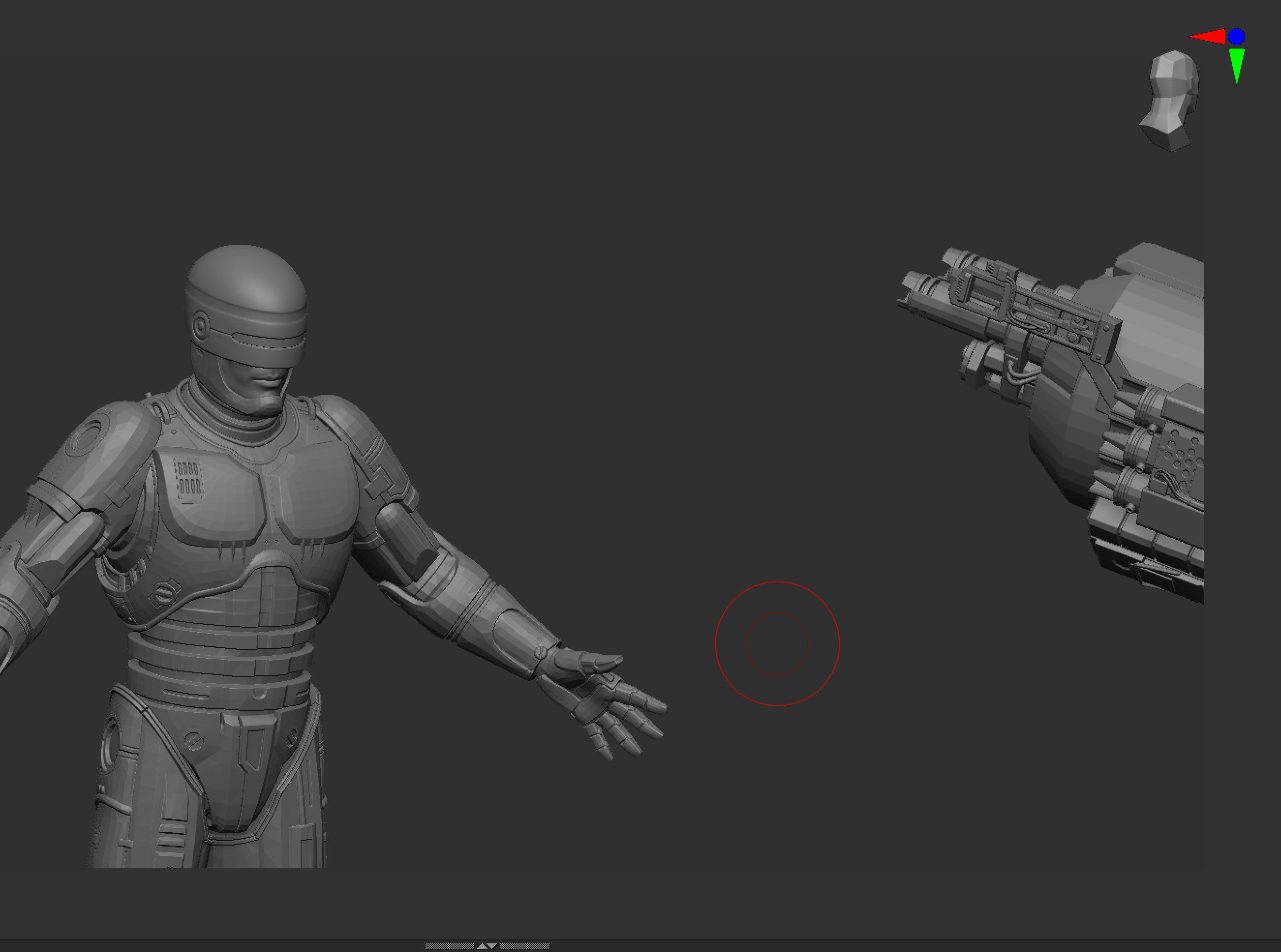 Robocop and ED-209 STL 3D print model_1