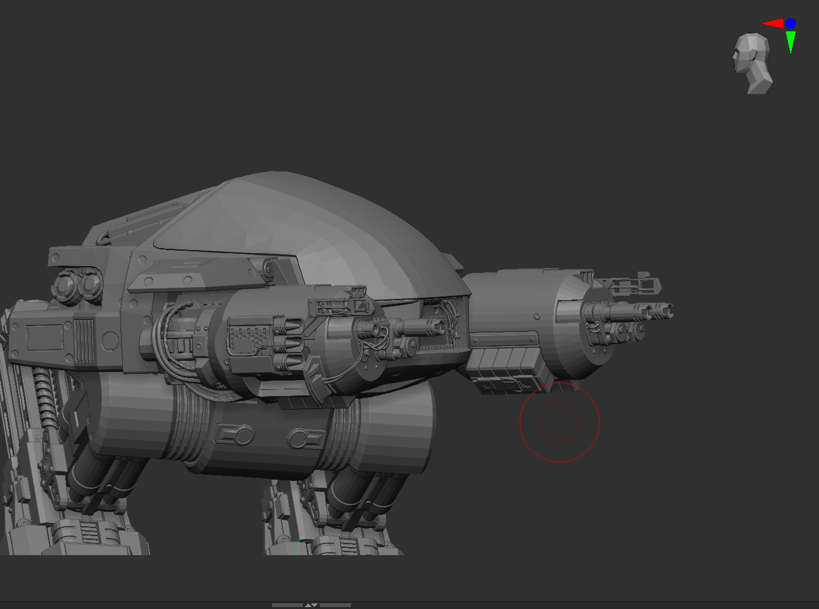 Robocop and ED-209 STL 3D print model_2