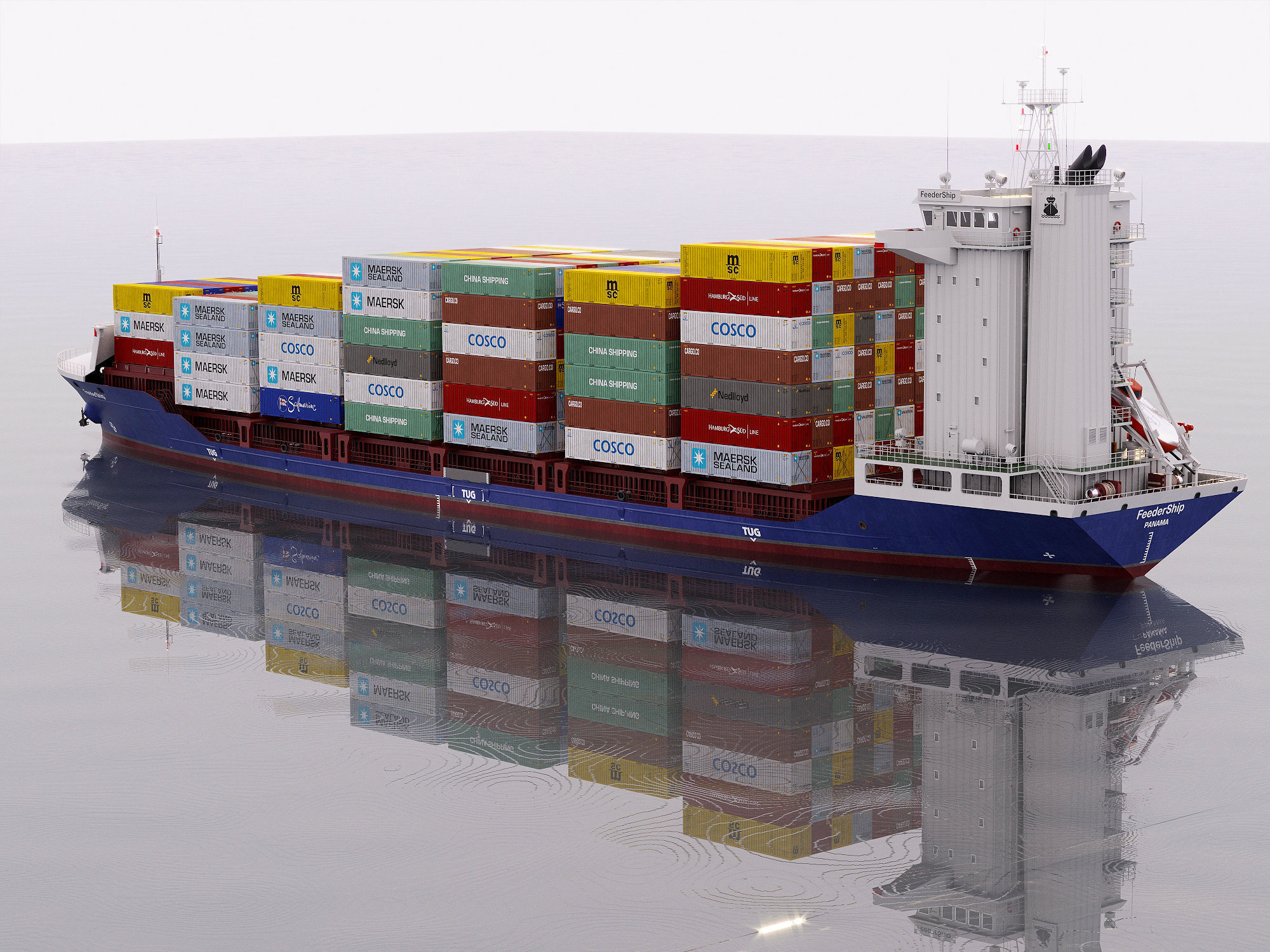 Container Feeder 800  3D model_1