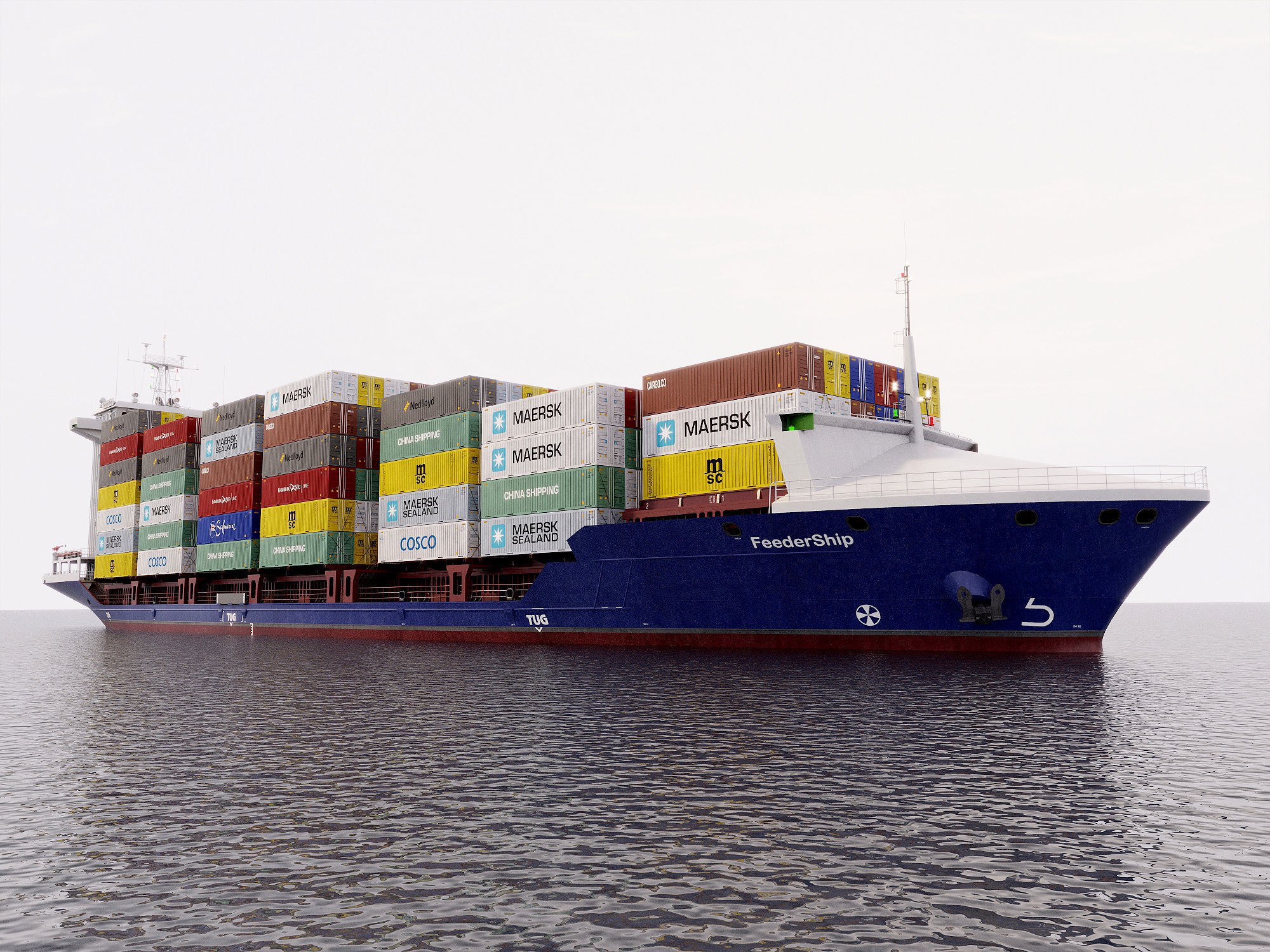 Container Feeder 800  3D model_16
