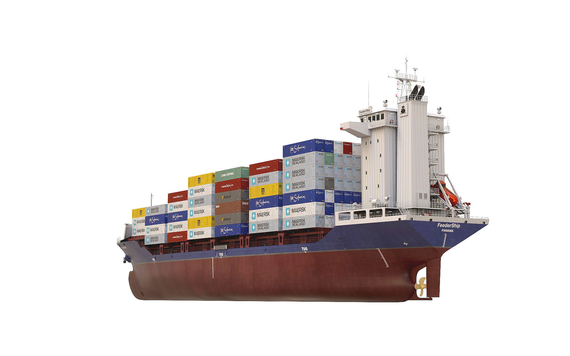 Container Feeder 800  3D model_12