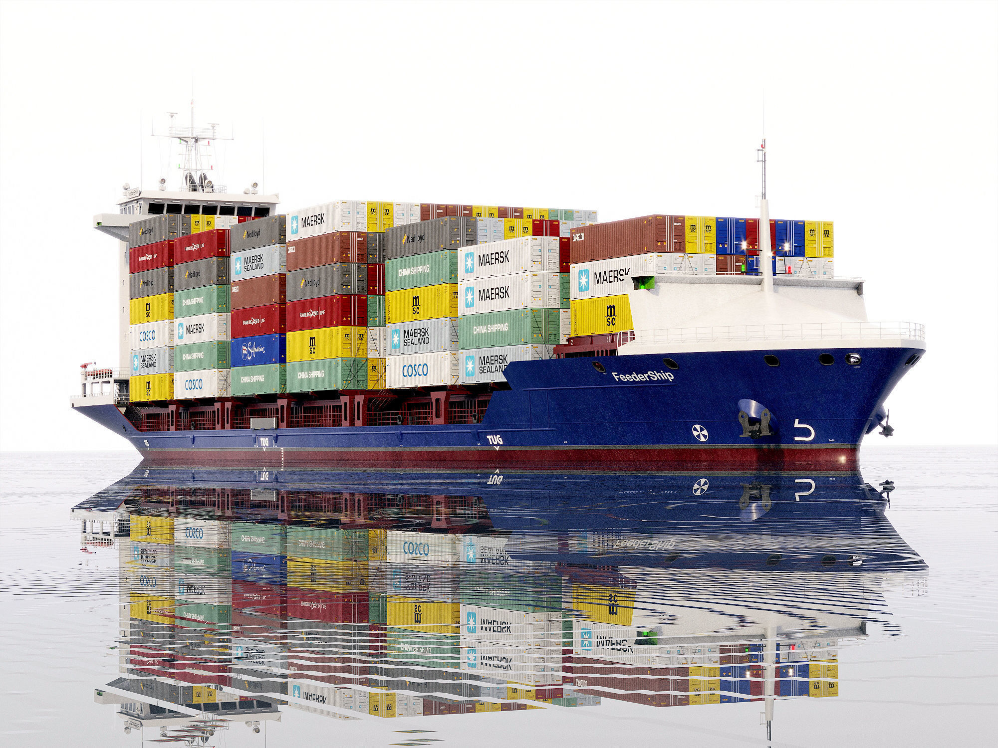 Container Feeder 800  3D model_11