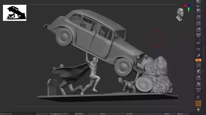 Superman 1938 Diorama