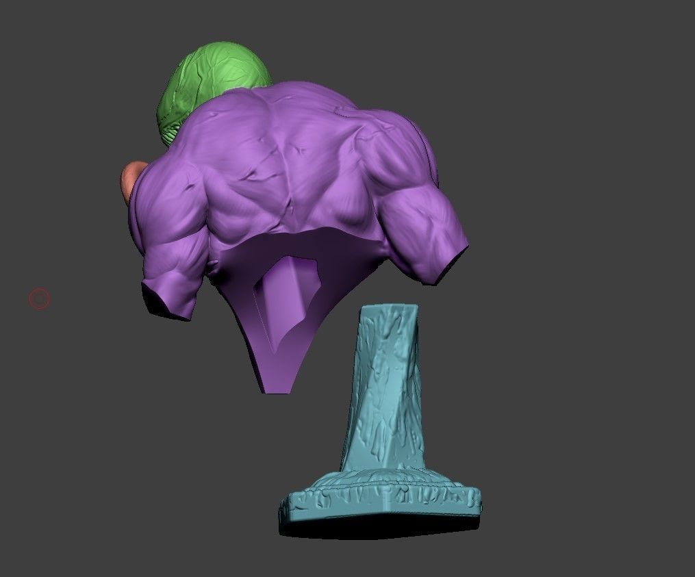 Venom 3D print model bust of man 3D print model_13