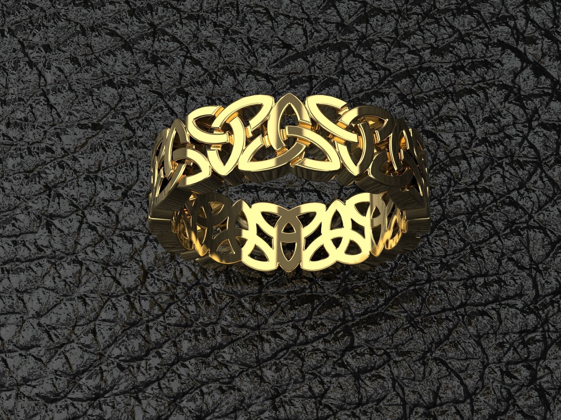 Celtic knot ring 18 mm 3D print model_2