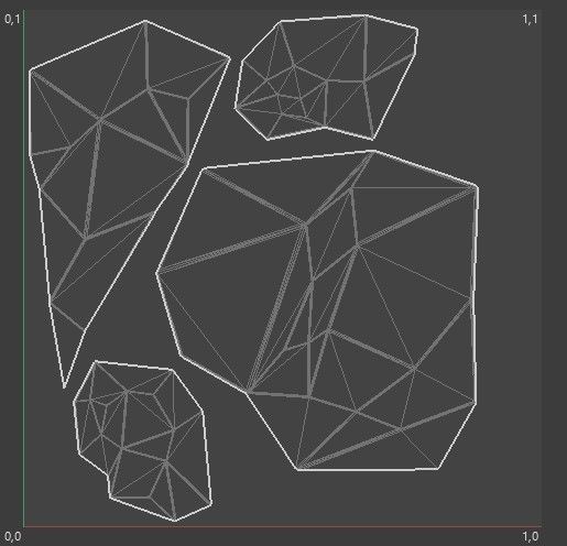 Detailed Stone for Game with PBR material Low-poly 3D model_13