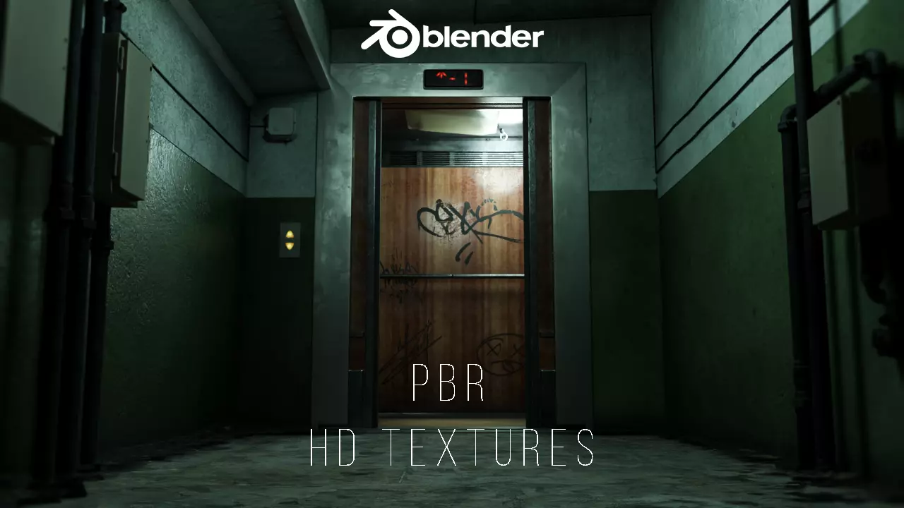 Old Elevator 3D model_0