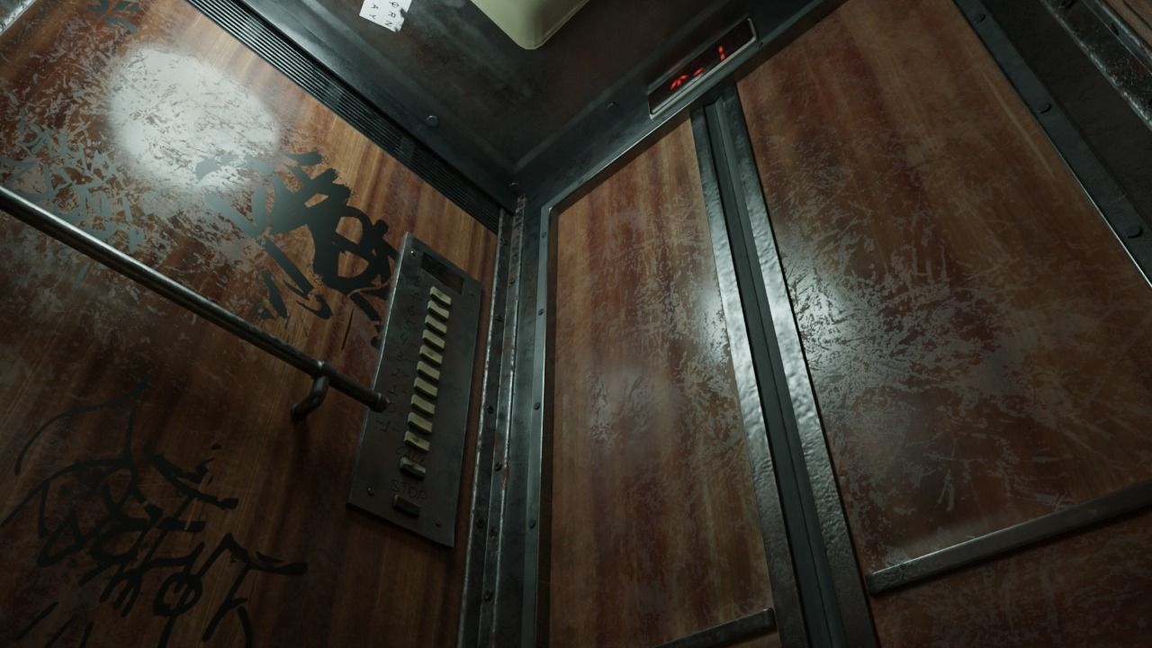 Old Elevator 3D model_1