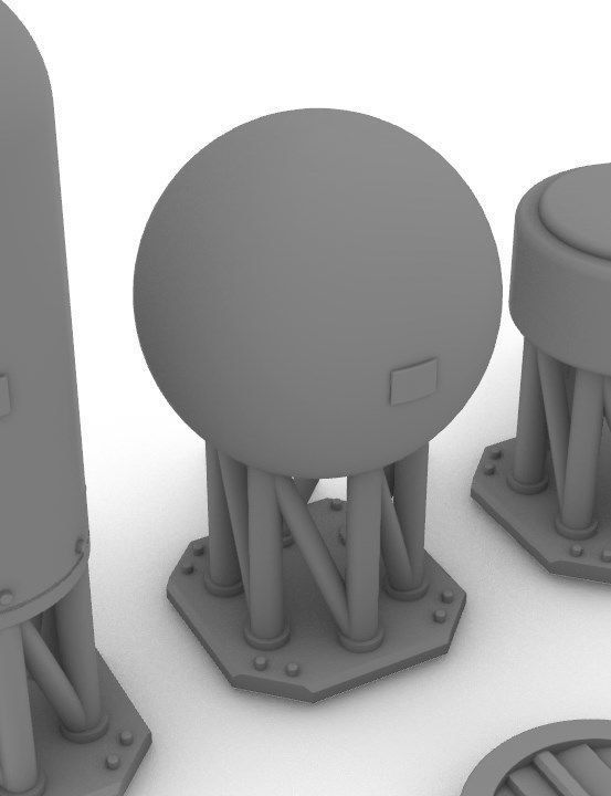 Sensors Cameras Antennas Arrays Receivers Kitbash Mega Pack 3D Model Collection_115