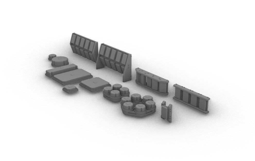 Sensors Cameras Antennas Arrays Receivers Kitbash Mega Pack 3D Model Collection_51