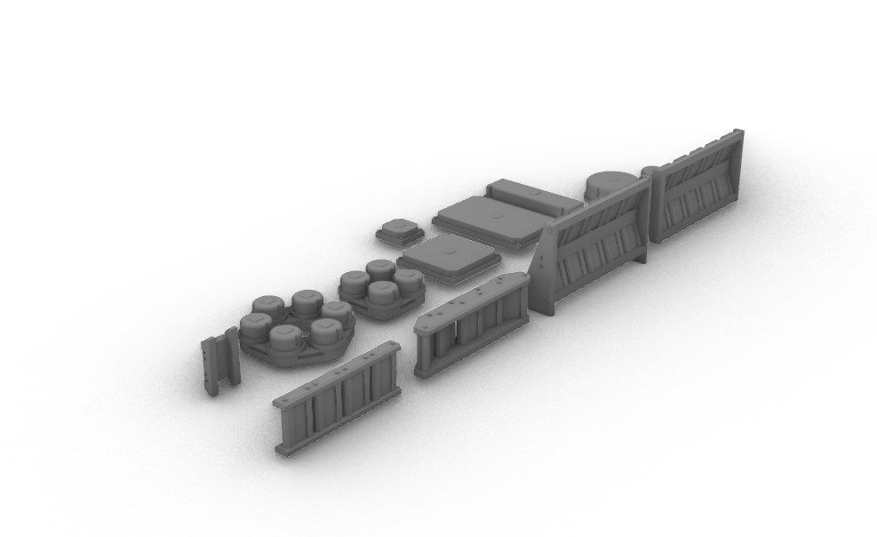 Sensors Cameras Antennas Arrays Receivers Kitbash Mega Pack 3D Model Collection_71