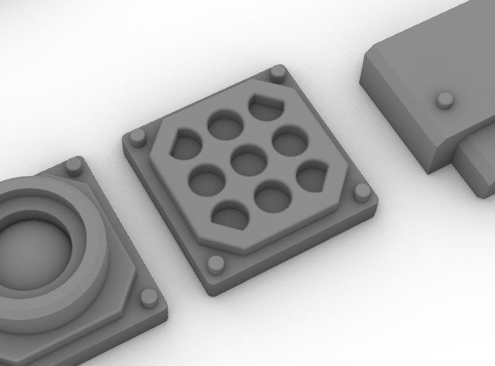 Sensors Cameras Antennas Arrays Receivers Kitbash Mega Pack 3D Model Collection_23