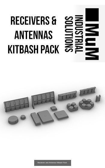 Sensors Cameras Antennas Arrays Receivers Kitbash Mega Pack 3D Model Collection_2