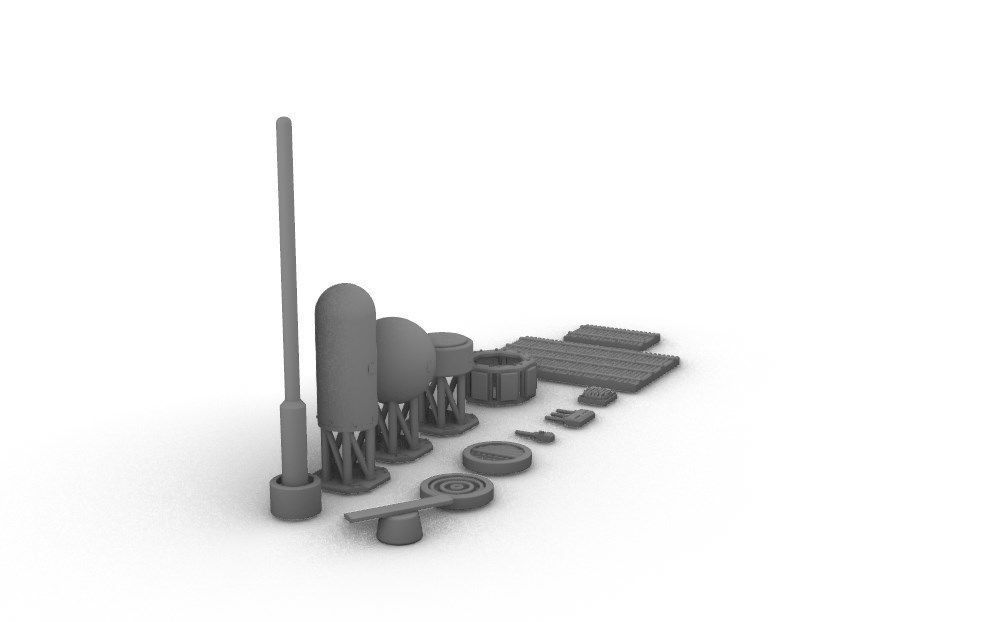 Sensors Cameras Antennas Arrays Receivers Kitbash Mega Pack 3D Model Collection_80