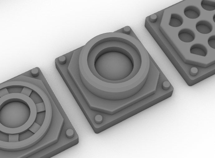 Sensors Cameras Antennas Arrays Receivers Kitbash Mega Pack 3D Model Collection_15