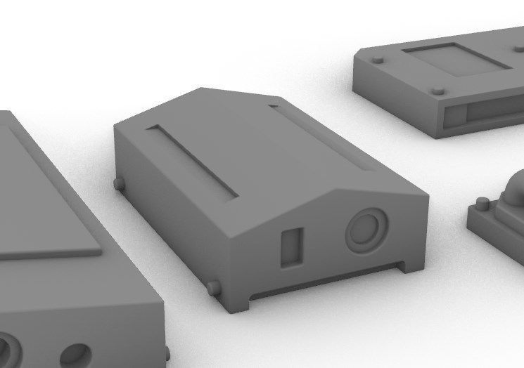 Sensors Cameras Antennas Arrays Receivers Kitbash Mega Pack 3D Model Collection_14