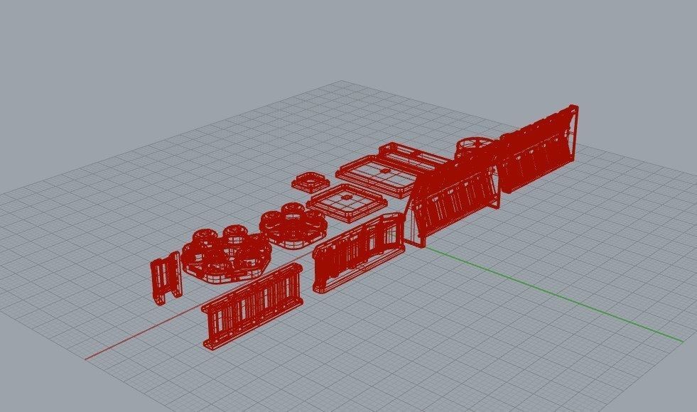 Sensors Cameras Antennas Arrays Receivers Kitbash Mega Pack 3D Model Collection_87