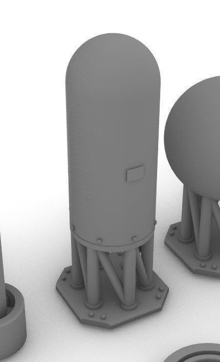 Sensors Cameras Antennas Arrays Receivers Kitbash Mega Pack 3D Model Collection_76