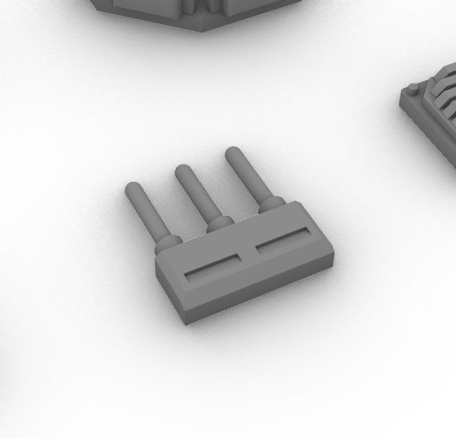 Sensors Cameras Antennas Arrays Receivers Kitbash Mega Pack 3D Model Collection_102