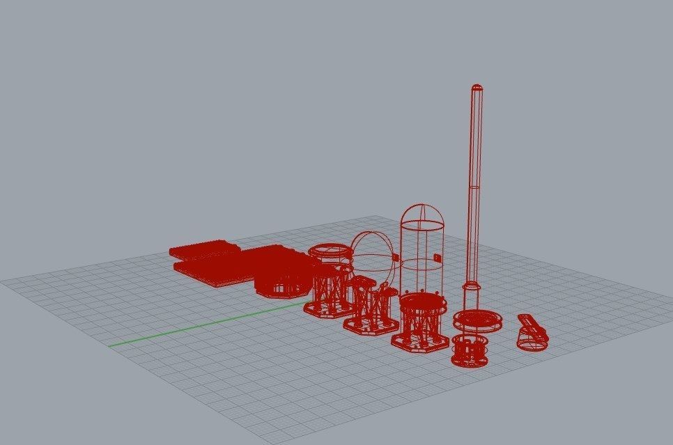 Sensors Cameras Antennas Arrays Receivers Kitbash Mega Pack 3D Model Collection_66