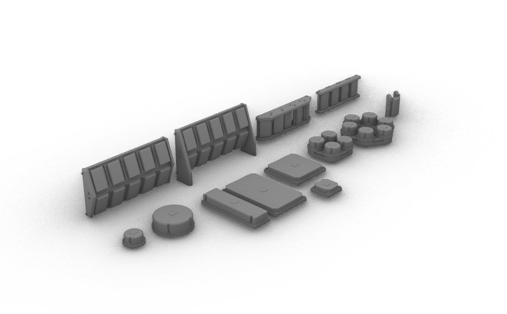 Sensors Cameras Antennas Arrays Receivers Kitbash Mega Pack 3D Model Collection_53