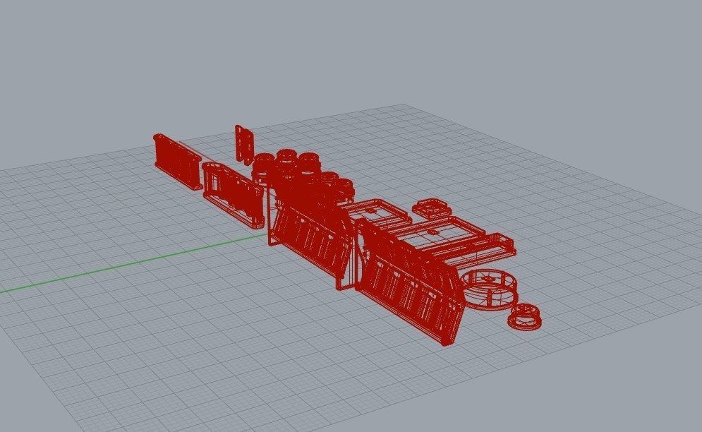 Sensors Cameras Antennas Arrays Receivers Kitbash Mega Pack 3D Model Collection_67