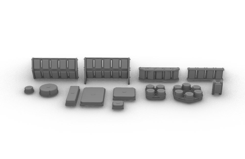 Sensors Cameras Antennas Arrays Receivers Kitbash Mega Pack 3D Model Collection_49