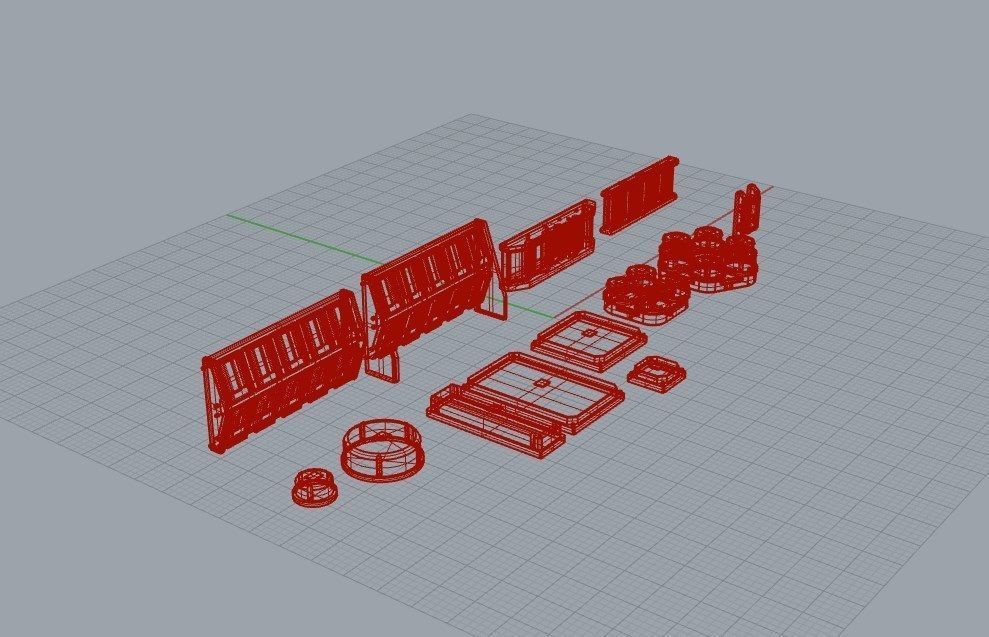Sensors Cameras Antennas Arrays Receivers Kitbash Mega Pack 3D Model Collection_109