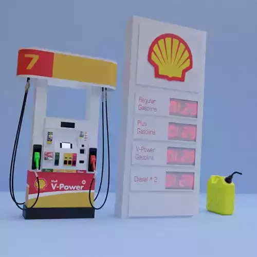 Shell Gasoline Pump