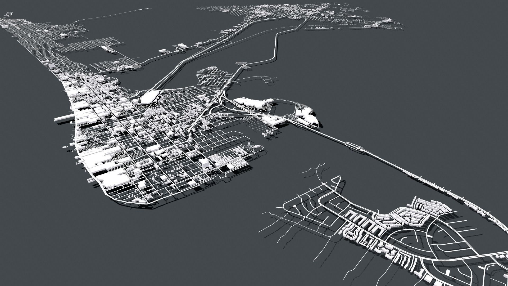 Atlantic city New Jersey USA  3D model_4