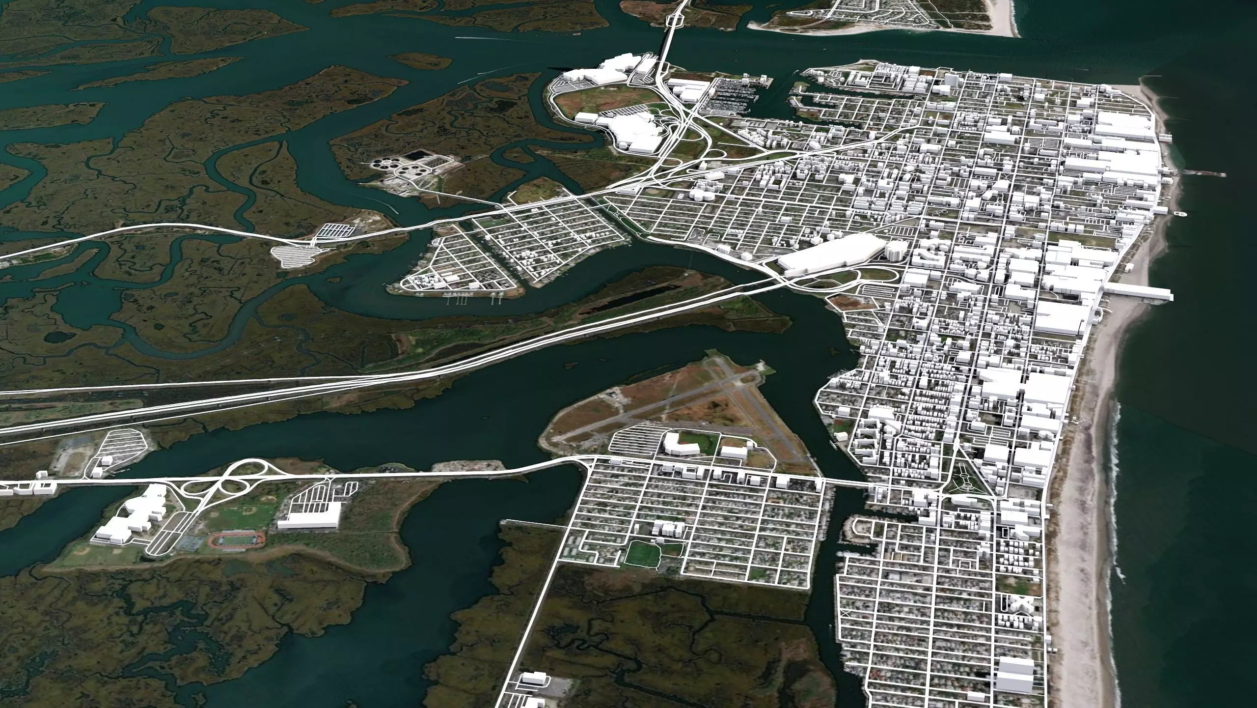 Atlantic city New Jersey USA  3D model_0