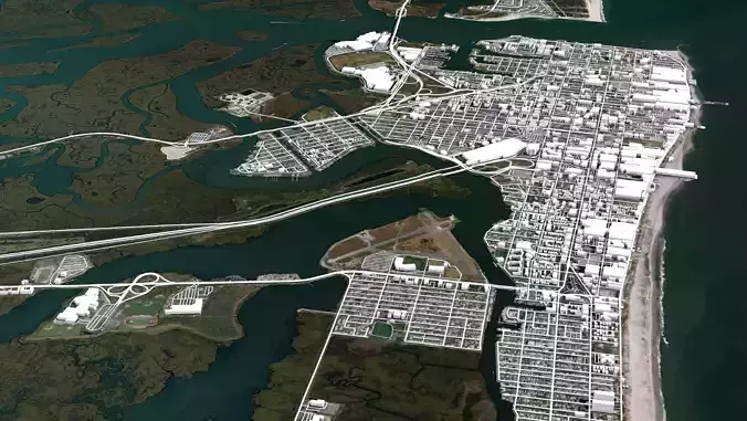 Atlantic city New Jersey USA  3D model