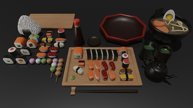 Japanese Food  3D model