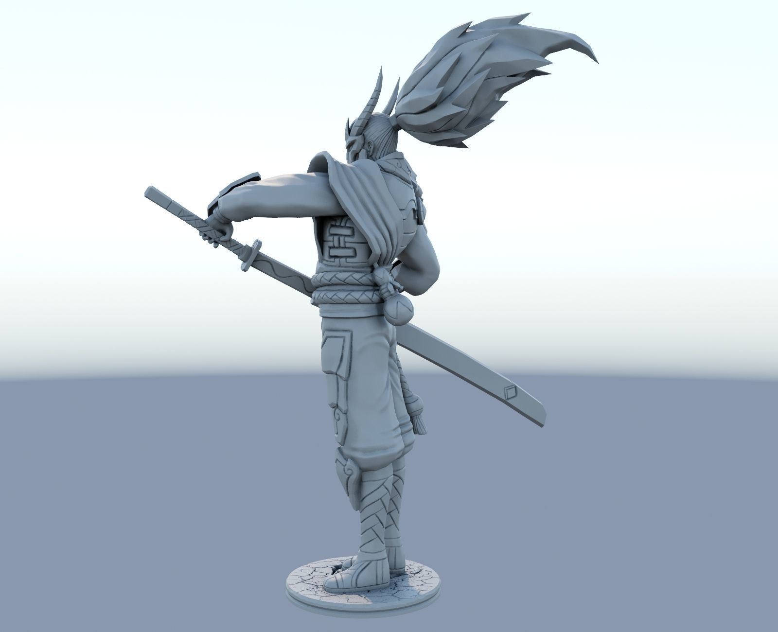yasuo blood moon League of Legends 3D print model 3D print model_4