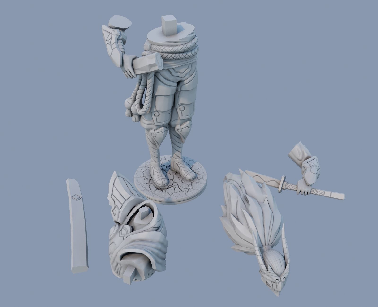 yasuo blood moon League of Legends 3D print model 3D print model_9