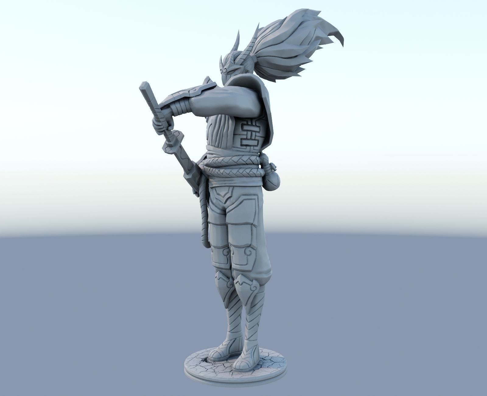 yasuo blood moon League of Legends 3D print model 3D print model_3