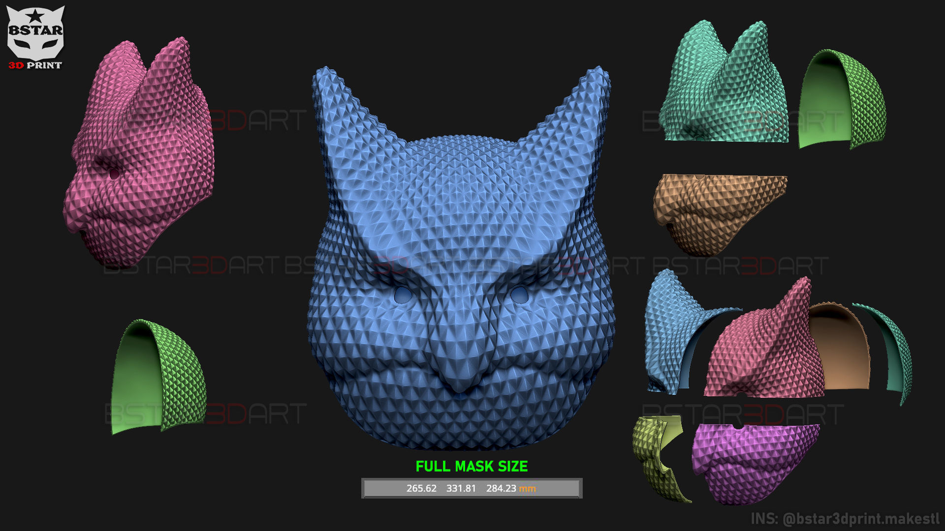 Squid Game Mask - Boss Mask Cosplay 3D print model_24