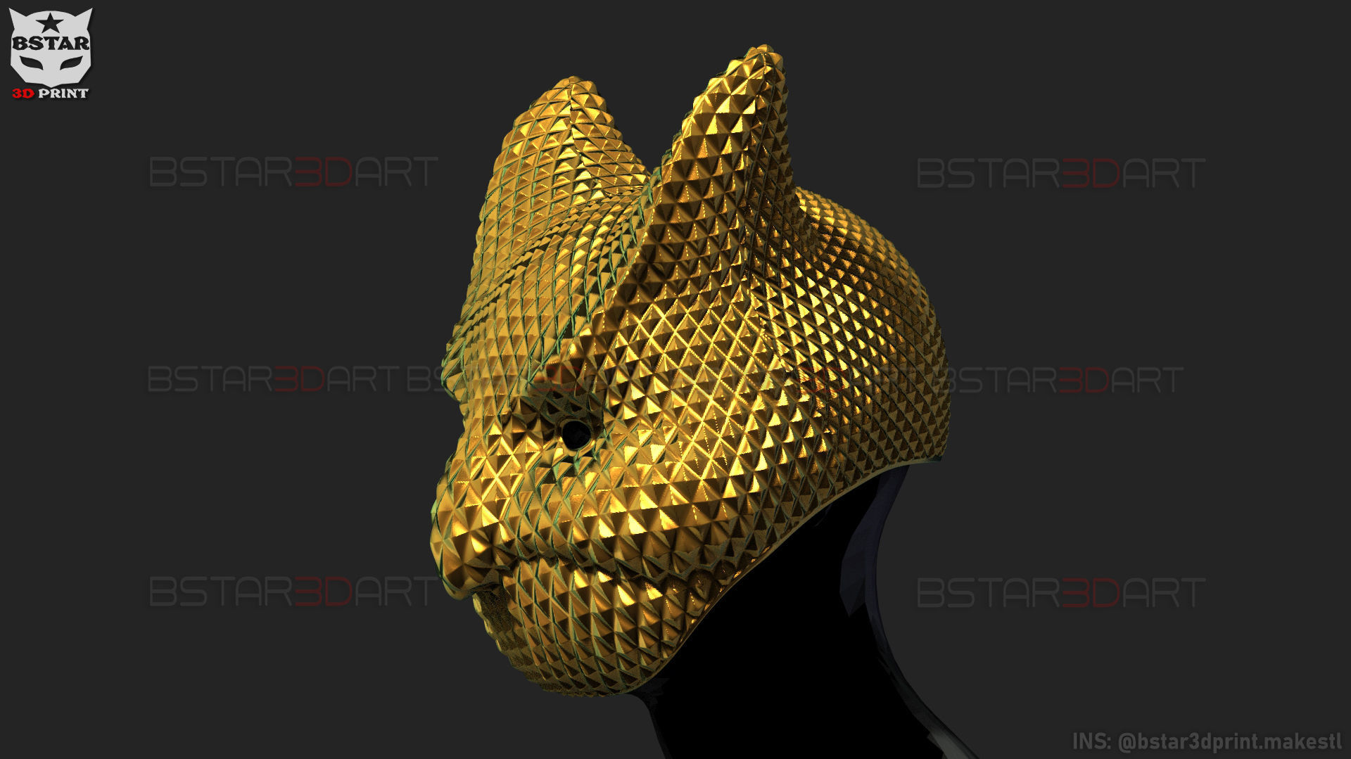 Squid Game Mask - Boss Mask Cosplay 3D print model_1