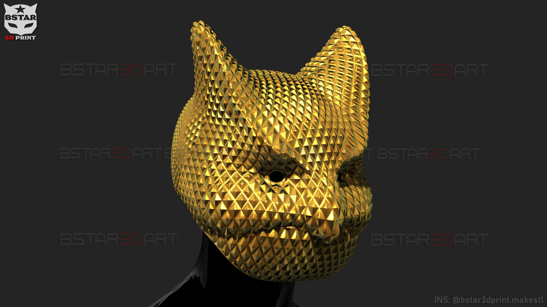 Squid Game Mask - Boss Mask Cosplay 3D print model_5