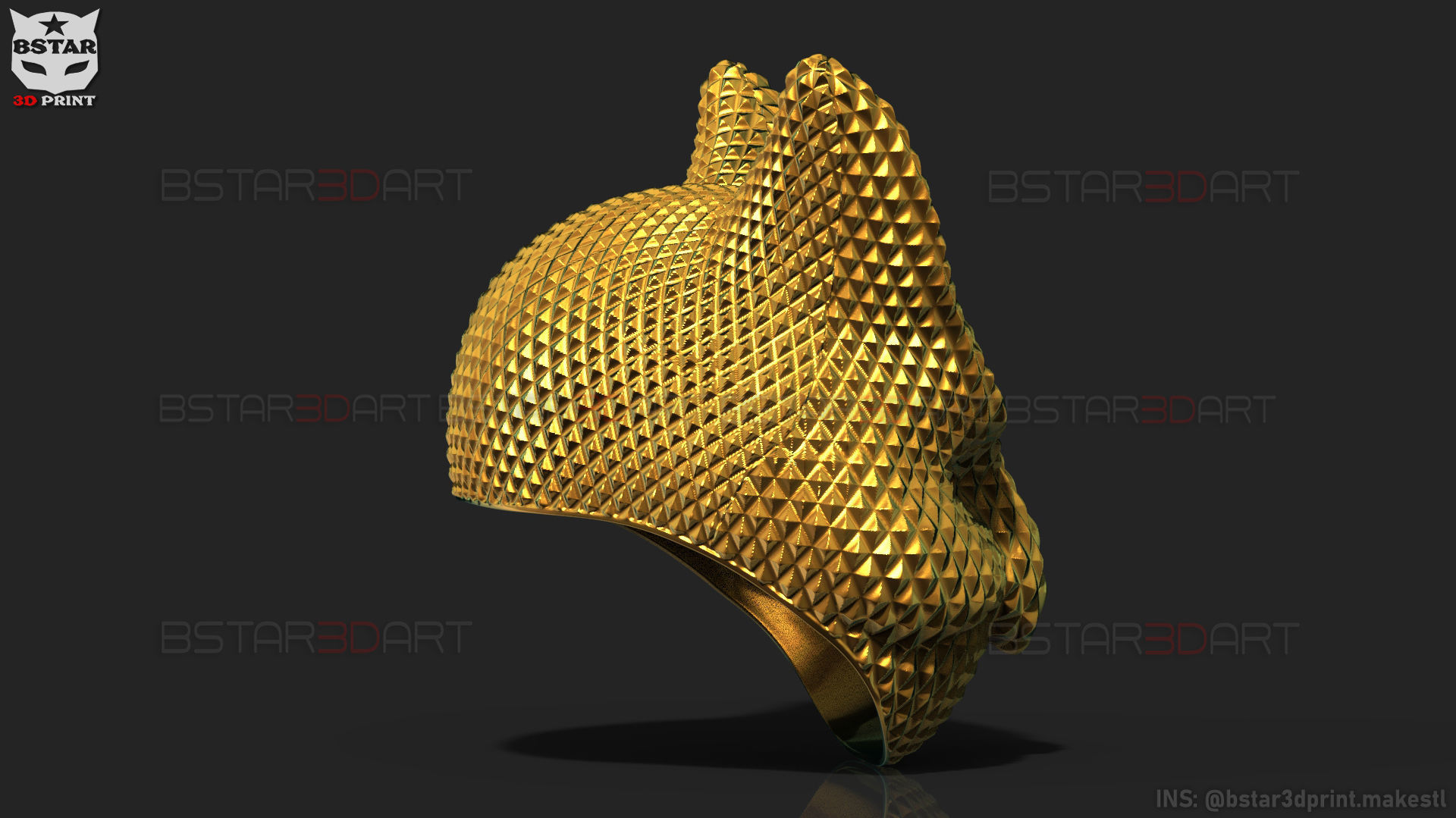 Squid Game Mask - Boss Mask Cosplay 3D print model_10