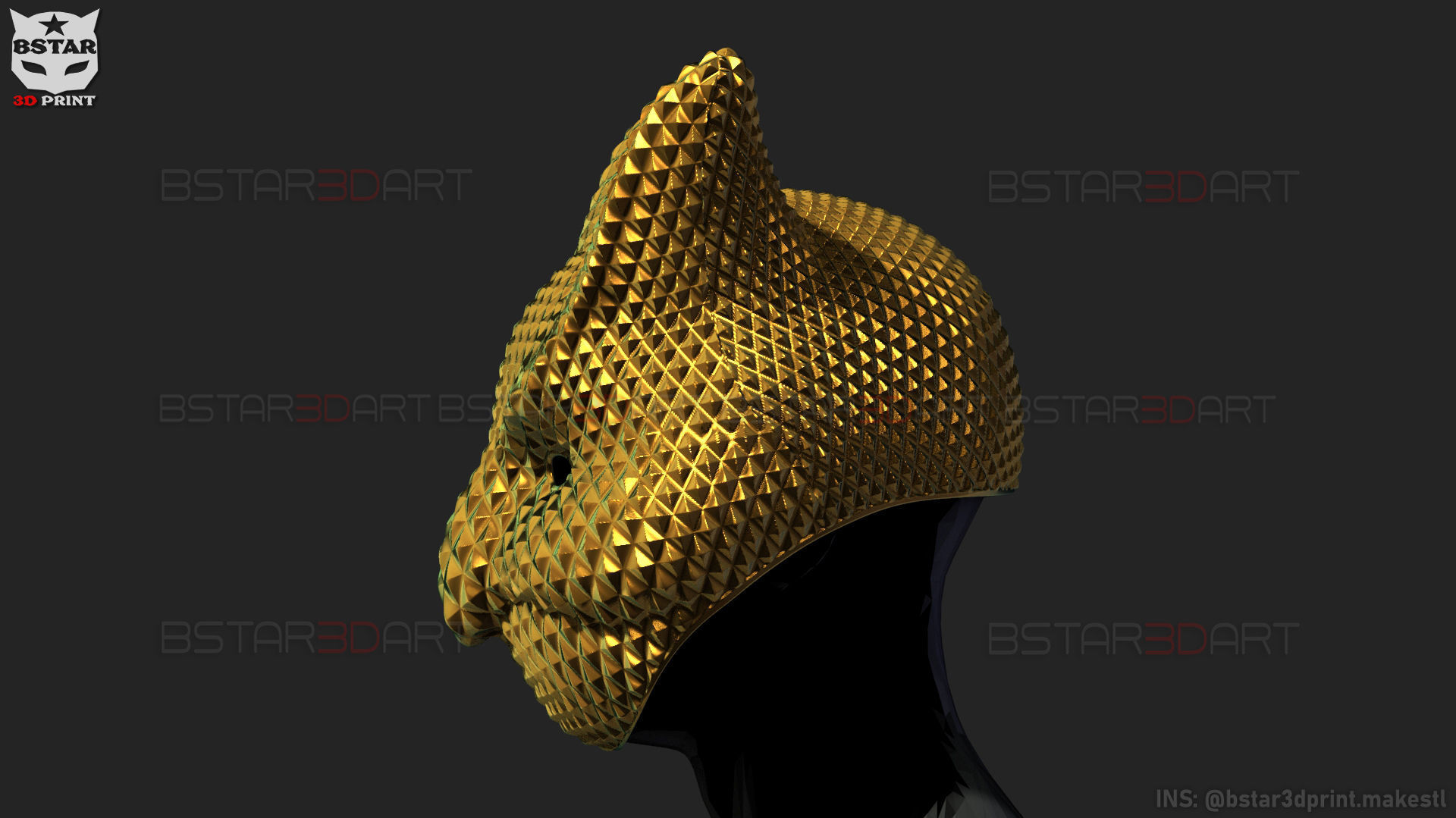 Squid Game Mask - Boss Mask Cosplay 3D print model_2