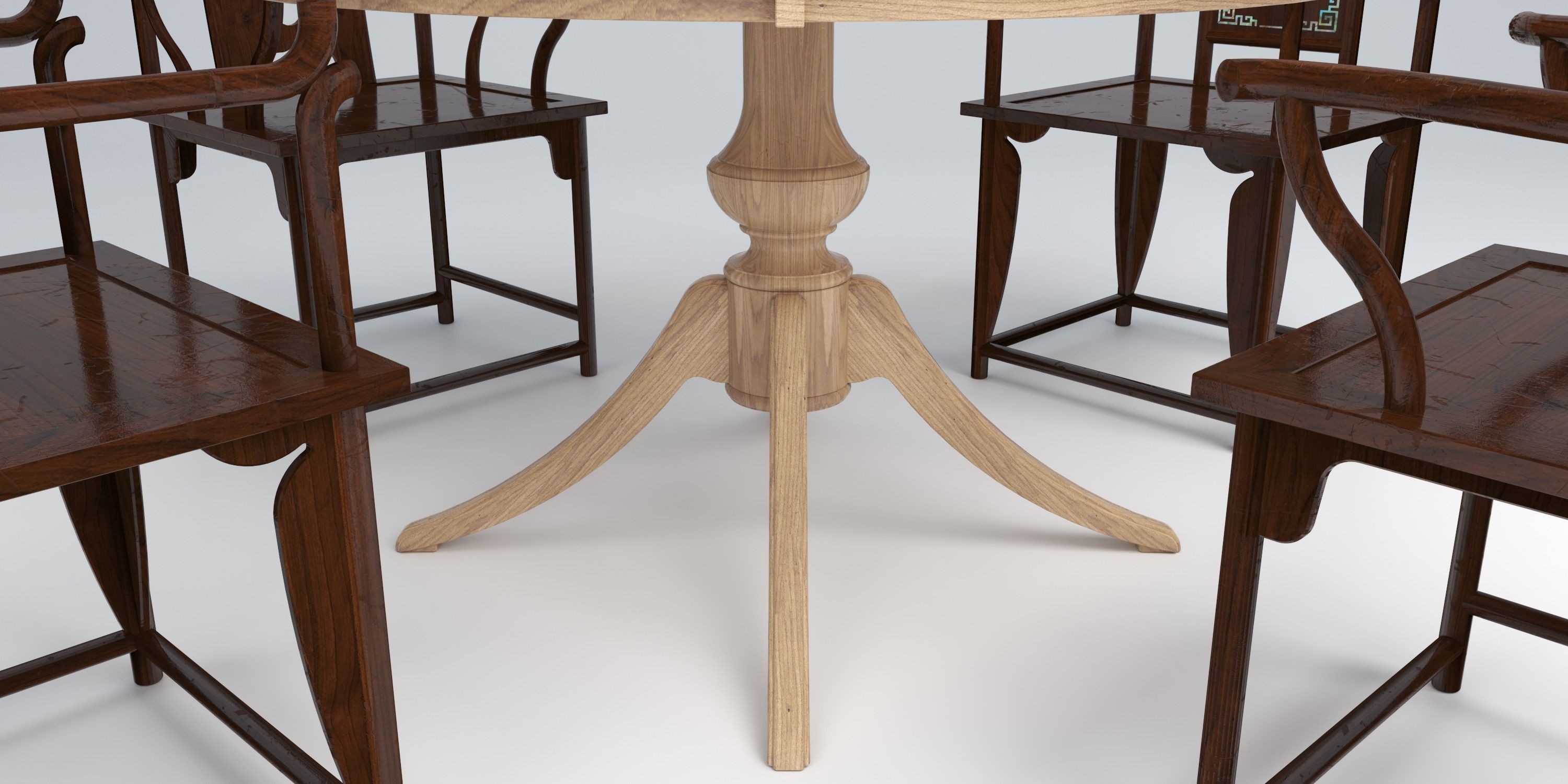 CHINOISERIE DINING TABLE 3D model_12