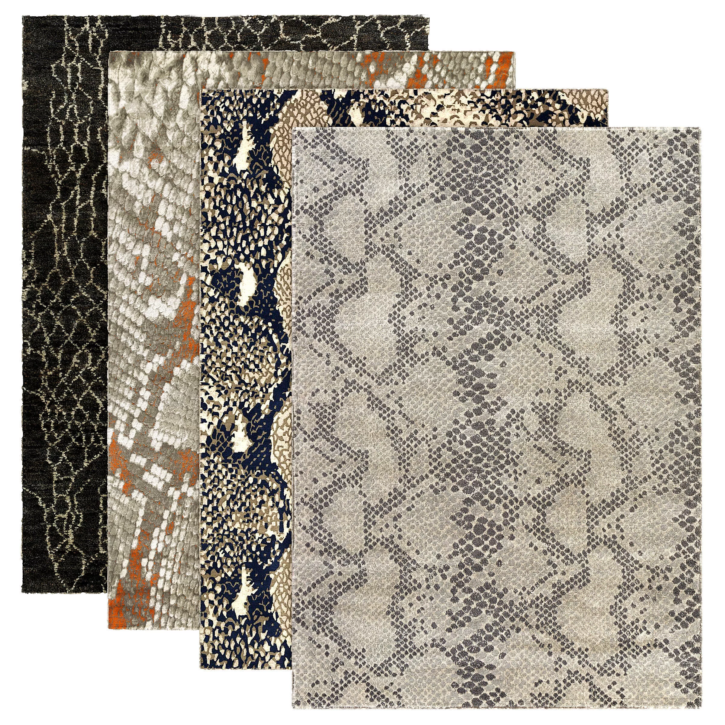 Snake rugs 3D model