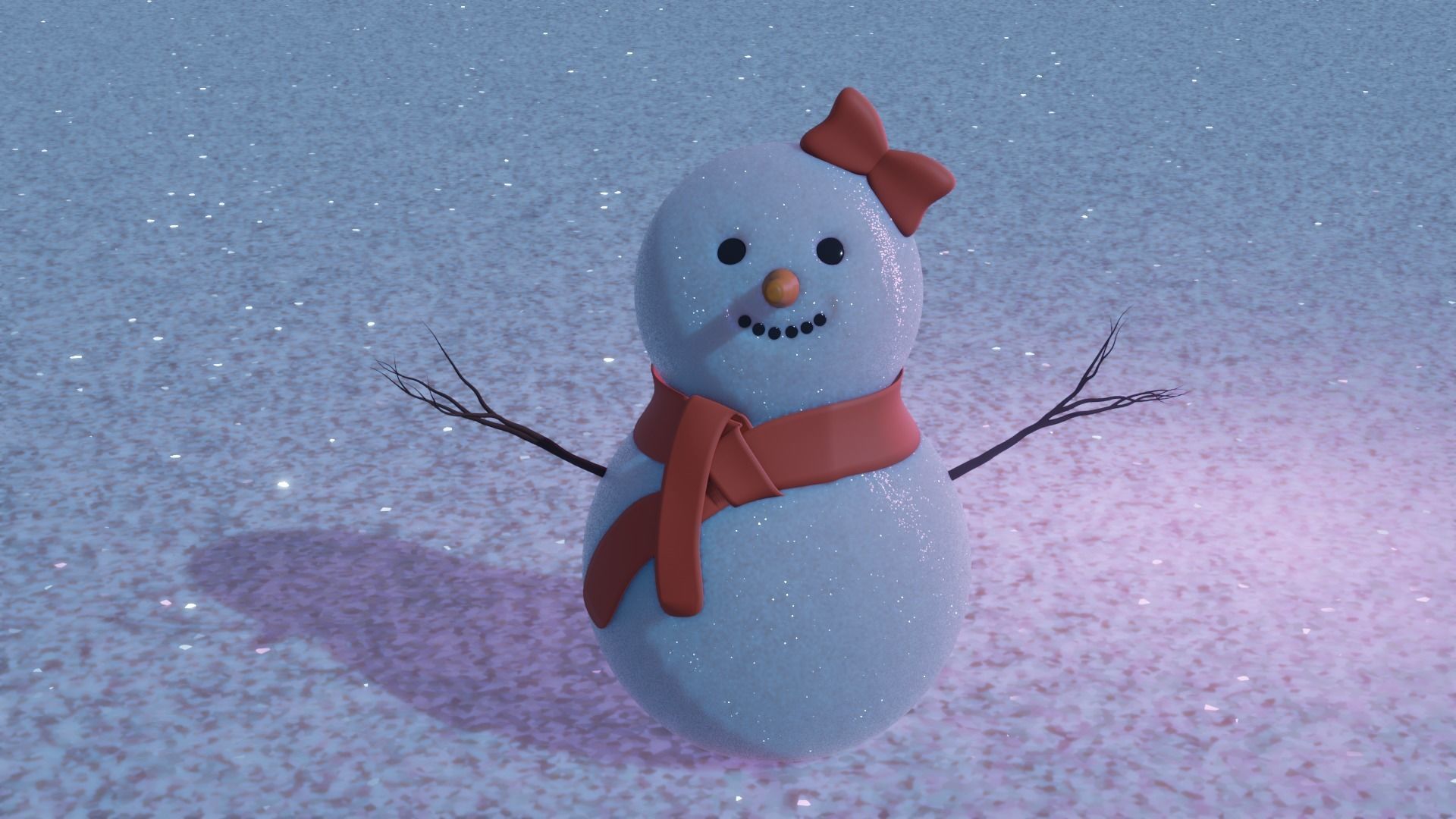 Snowman  Free 3D model Free 3D model_3