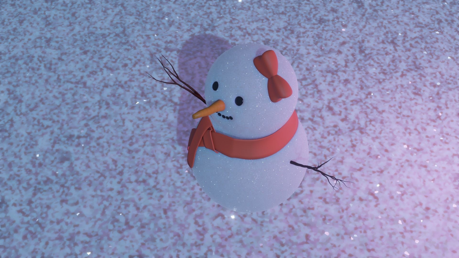 Snowman  Free 3D model Free 3D model_4