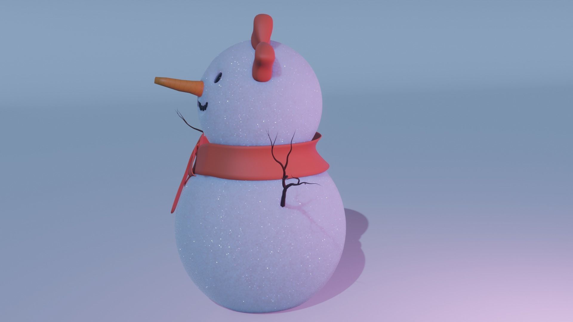 Snowman  Free 3D model Free 3D model_6