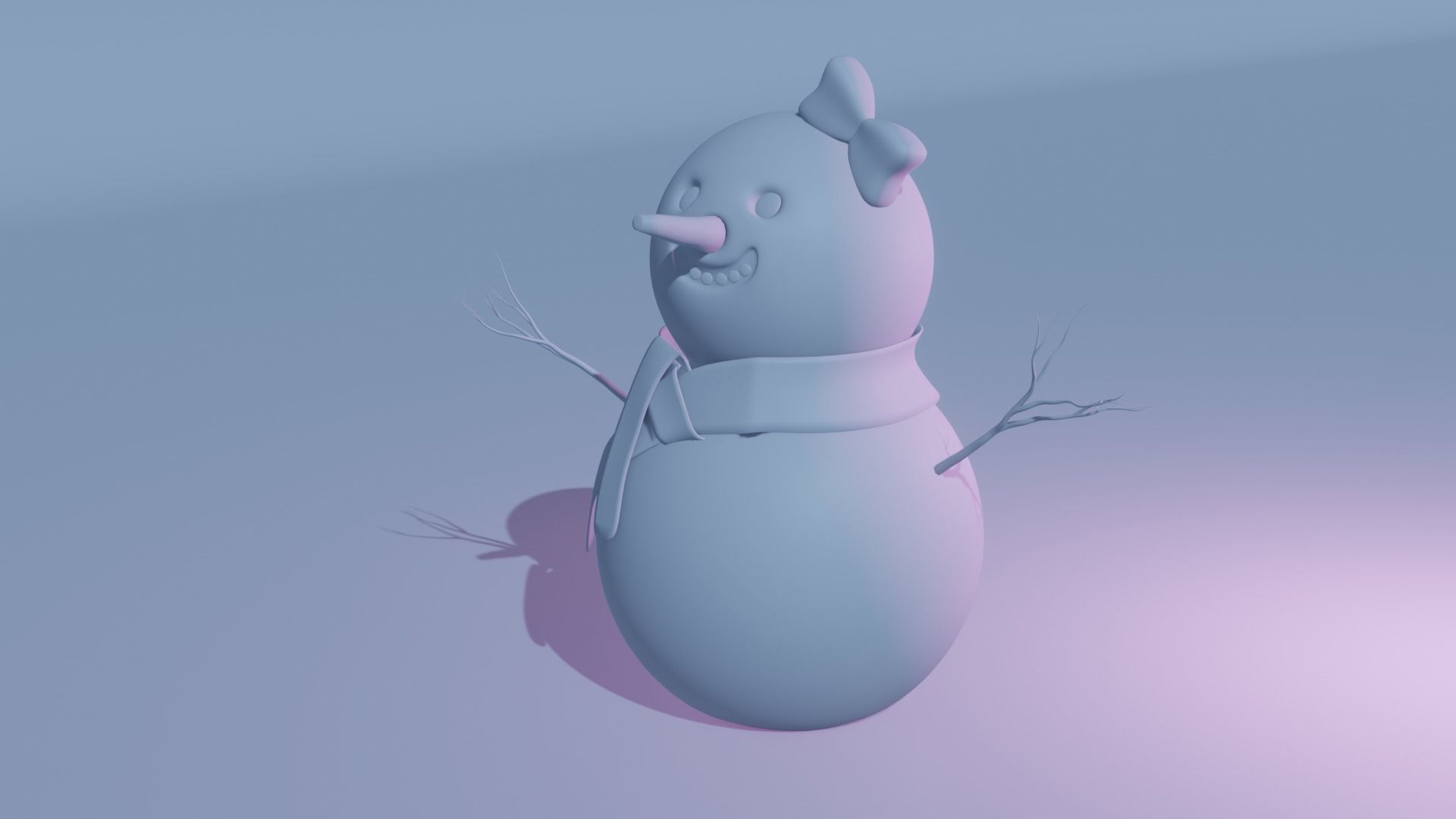 Snowman  Free 3D model Free 3D model_8