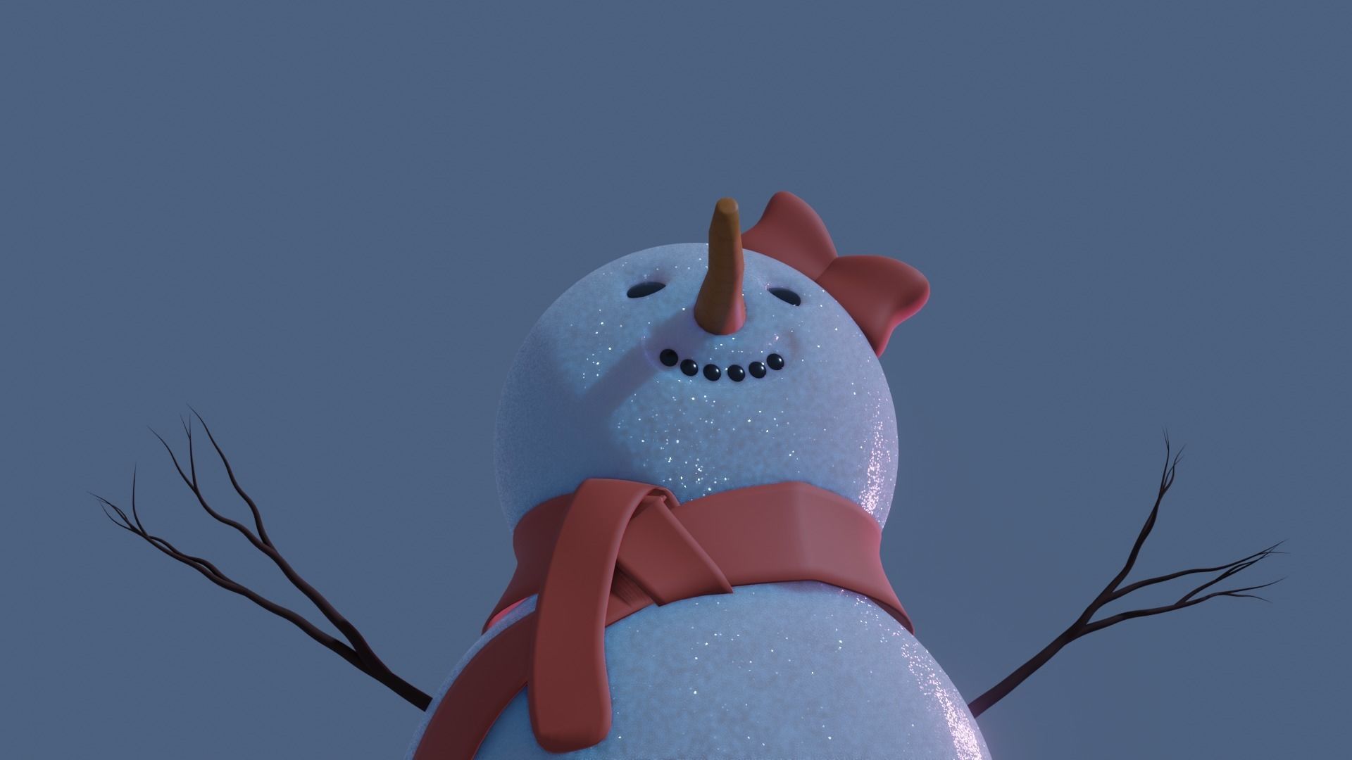 Snowman  Free 3D model Free 3D model_5