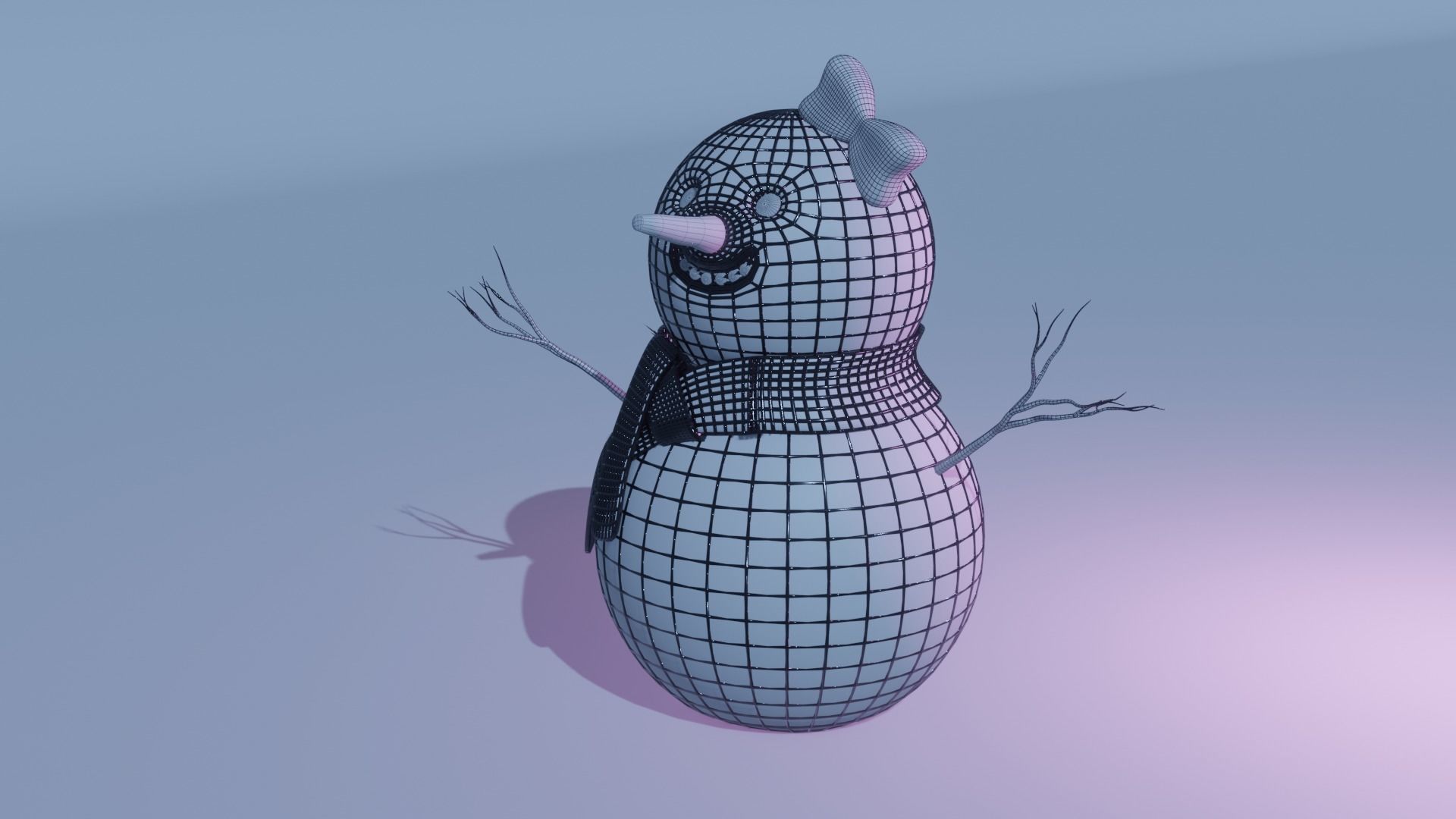 Snowman  Free 3D model Free 3D model_9